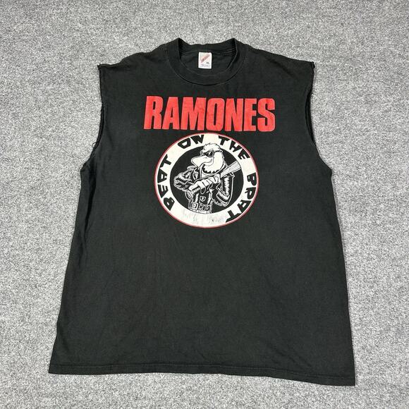 Vintage Ramones Beat on the Brat Tour Shirt XL Black 1996 USA - Picture 1 of 6